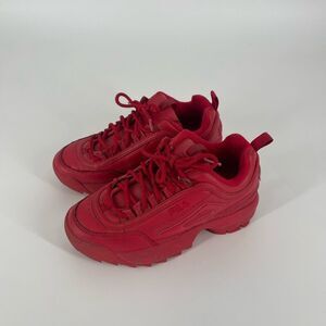 Red FILA shoes